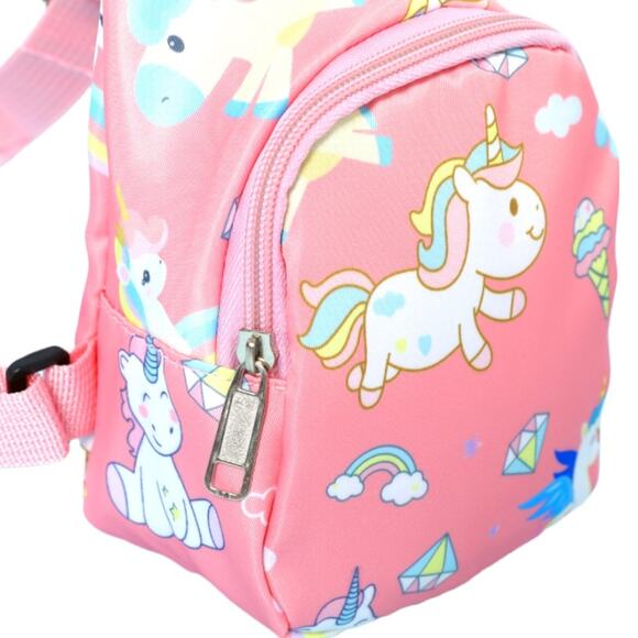 Kids Pink Unicorn Chest Sling Bag - Picture 3 of 6